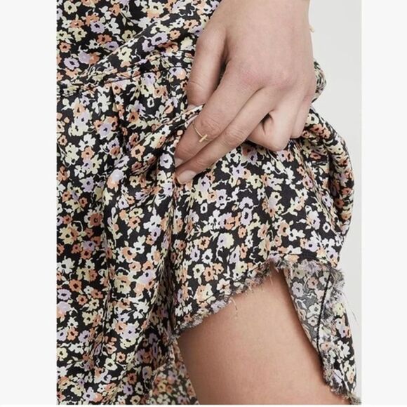 National Ltd floral slip dress small midi spaghetti strap ditsy bohemian flowy - Picture 3 of 6